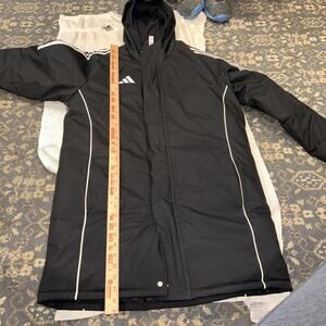 Adidas New Black Tiro 24 Jacket Parka Men Medium Soccer Football NWOT